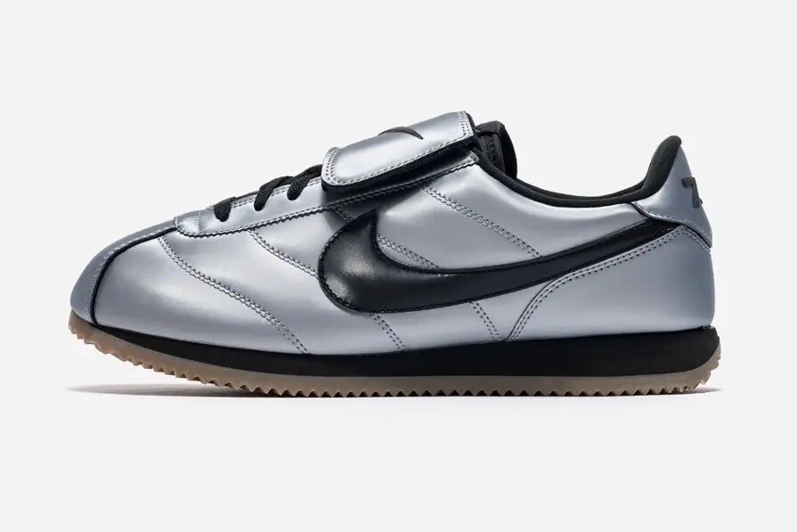 Nike Cortez Leather SE Metallic Cool Grey Black HQ3490-099 Nike Cortez Leather SE Metallic Cool Grey Black HQ3490-099