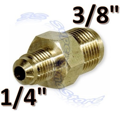 Reduzierter Sae Nippel 1/4'' x 3/8'' SAE Stecker - Stecker