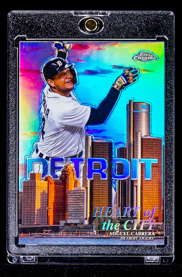 Miguel Cabrera RARE REFRACTOR DOWNTOWN HOLO INVESTMENT CARD Detroit Tigers SSP