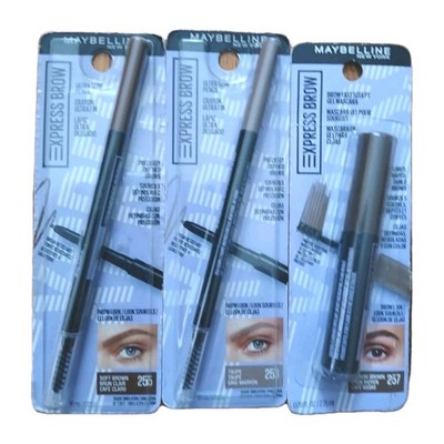 Maybelline Xpress Brow Ultra Slim Eyebrow Pencils 253/255 and Brow Gel