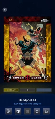 2025 Topps Marvel Collect Chrome Deadpool Wolverine 1/1