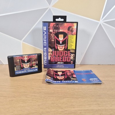 Vintage Judge Dredd 1995 Sega Mega Drive Platformer Videospiel Cartridge mit Handbuch