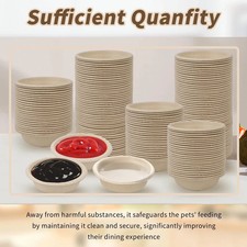 400 Pcs 1 oz Paper Feeding Cups, Food and Water Cups for Small Gecko, Lizards...