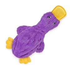  Squeaky Dog Toys with Soft Durable Fabric Large aCrinkle Duck (Light Purple)