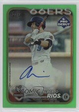 2024 Topps Pro Debut Green Foil Auto /99 Alberto Rios #PD-162 Auto 1f5h