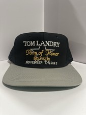 Vintage Tom Landry Ring of Honor Snapback Hat 1993 Induction Dallas Cowboys