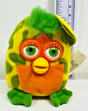 McDonalds: Furby Green Yellow Plush Toy Backpack Keychain Clip FREE SHIPPING 