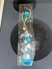 Paparazzi Silver Blue Jewelry Set Necklace Earrings Round Stone