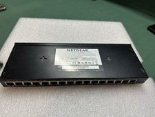 NETGEAR GS316 16-Port Gigabit LAN Switch Plug & Play Metal Housing. USED