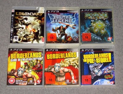 6 PS3 Spiele Legendary Brütal Legend BioShock 2 Borderlands PlayStation 3 Games