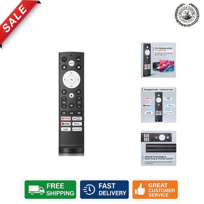 High-Quality Replacement Remote for Hisense UHD 4K TVs - Infrared Connectivity