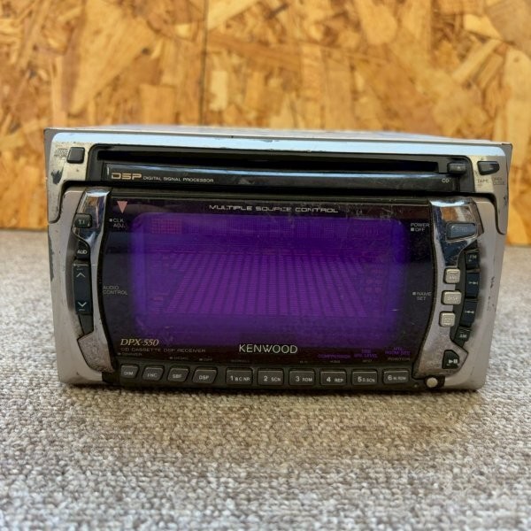 KENWOOD DPX-500 CD/カセットデッキ 動作確認済み Kenwood DPX-550 2DIN CD Cassette Deck Player Equipped with DSP