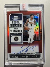 23/24 Panini Contenders Optic Basketball Julian Strawther Red Auto Rookie 31/99