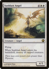 Sunblast Angel #22 (HP) Scars of Mirrodin SOM Magic MTG