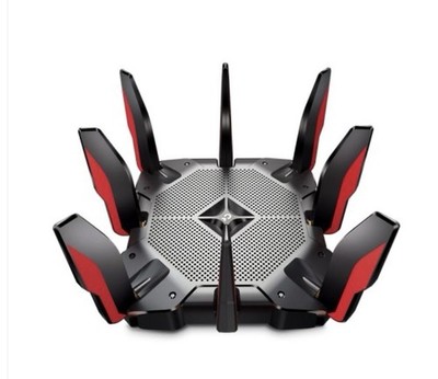TP-LINK Archer AX11000 Tri-Band Wi-Fi 6 Gaming Router - Black/Red 2.5G/10G