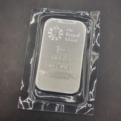 Odin Silver 1oz Bar 999.9 Fine Silver From Germania and Royal Mint