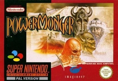 Powermonger - Nintendo Super NES SNES Action Abenteuer Strategie Videospiel OVP