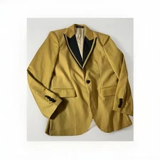 WANGYUE Jacket, Vest, Bow tie Size Small Suit Gold Yellow Great For Spring