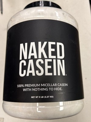 Casein Protein Powder Vanilla Micellar 5 Pound Bulk NSF Certified NAKED GMO-Free