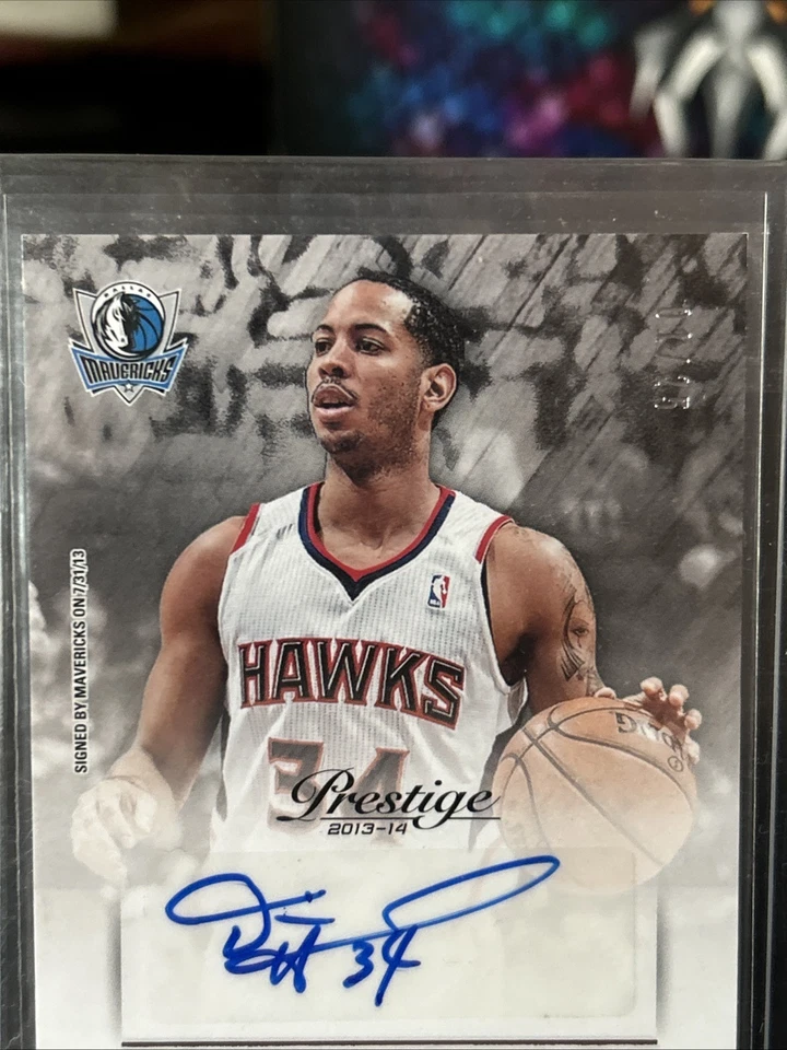 2013-14 Panini Prestige Bonus Shots rojo automático 01/25 Devin Harris #75 automático Foto 3 de 4