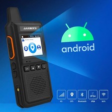 ANYSECU Zello Andriod 8.1 4G Network Radio With GPS WIFI Global Walkie Talkie
