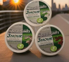 Breath Savers Spearmint Flavored Sugar Free Breath Mints, Tin 1.27 oz  3 Pk. 