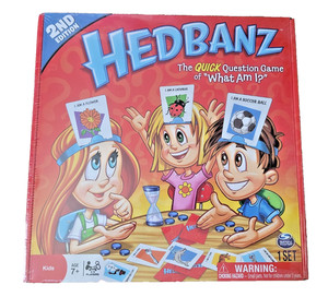 💥 NEW Headbanz Family Fun Board Guessing Game Hedbanz Complete Sealed Headbands