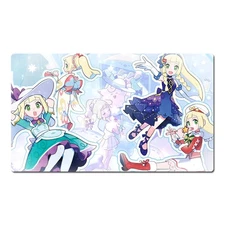 Lillie Board Game Pokemon Girl Table Playmat Card Play Mat TCG CCG Pad Mousepad 