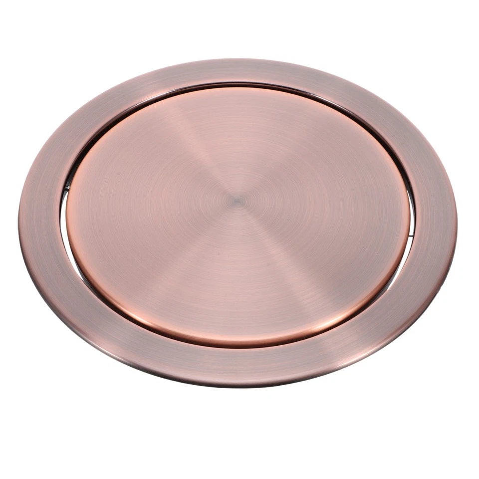  Stainless Steel Swing Trash Lids Countertop Recessed Garbage Can Cover Built-in - Image 4 of 4