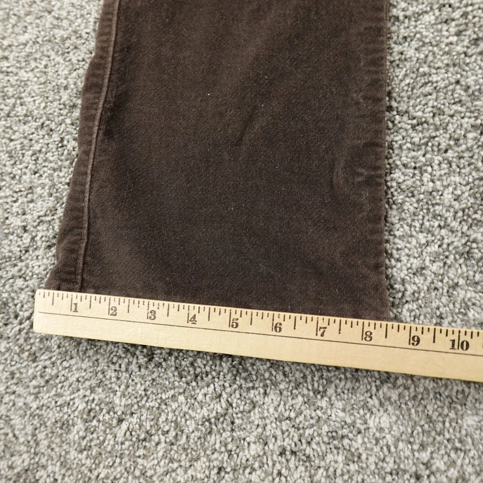 Pantalones de mezclilla de terciopelo marrón de colección Gap para mujer 6 tiro bajo acampanados Bota 00s Y2K Foto 2 de 4