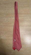 Vtg Hermes Tie Silk Necktie SA Horse Bit on Red