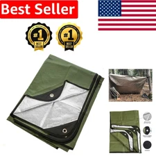 Heavy Duty Insulated Tarp – 60x82in Thermal Survival Blanket Reflects 90% Heat