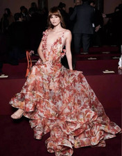 Zimmermann Natura tranquility Floral Strap Gown 