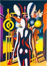 MARK KOSTABI - “Incontro metafisico” - grafica edizione limitata - 56x43 cm