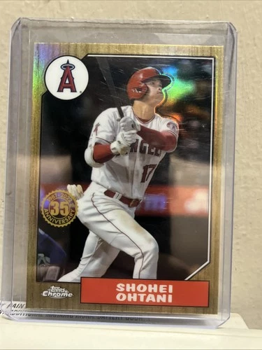 2022 Topps Chrome Shohei Ohtani '87 Topps Update 35 Anniversary Card 87BC-2