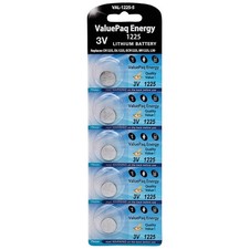 DANTONA  ValuePaq Energy 1225 Lithium Coin Cell Batteries, 5 pk