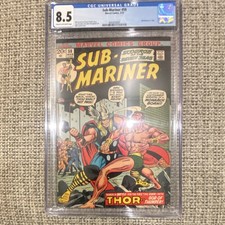 Marvel Comics Sub-Mariner #59 CGC 8.5 1973 Sub-Mariner vs. Thor Bronze Age