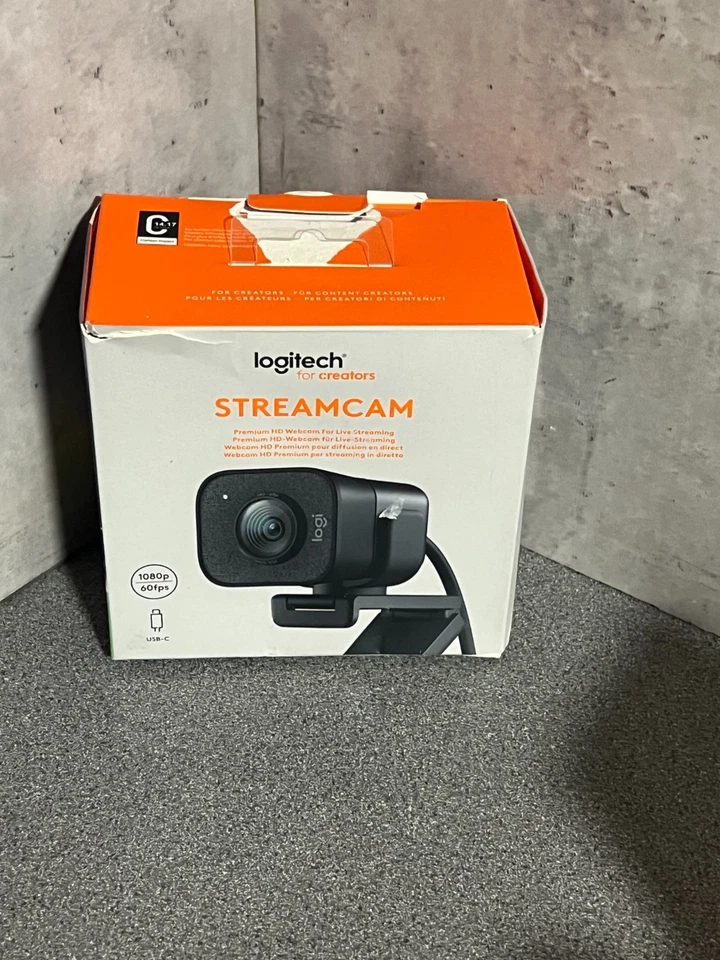 Logitech StreamCam Full HD Webcam USB-C schwarz