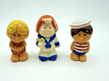 Vintage 80 s Kenner TubTown Harbor Village Sailor Figure Toys Lot of 3
