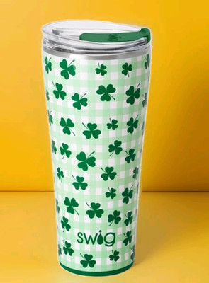 Swig Life ''Shamrock The Block''  32oz. Tumbler New! Free Straw Set!