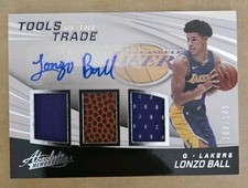 2017-2018 Panini Absolute Basketball Lonzo Ball Tools of the Trade /149 RPA