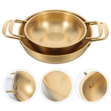  2 Pcs Casserole À Nouilles En Acier Inoxydable Ramen Pot Coréen De Coréennes