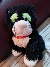 Postman Pat Jess The Cat Black White Soft Plush 10 inches tall sitting