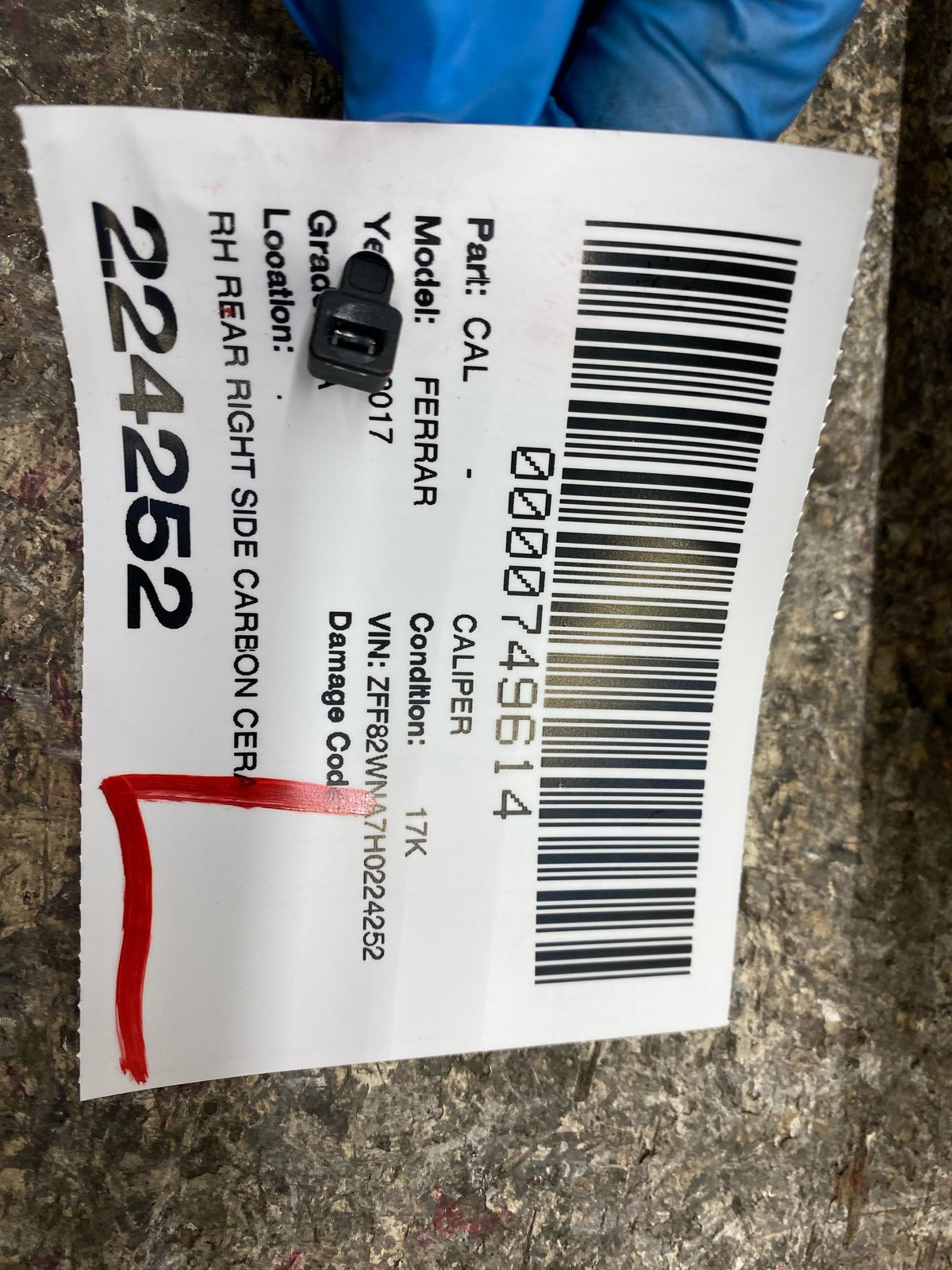 Ferrari GTC4Lusso 2016-2020 Rear Right Brake caliper
