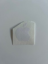 Adesivo logo Apple / Mac bianco fustellato / piccolo / 5 cm 