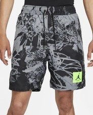 Nike Jordan Flight Poolside Printed Shorts Black/Smoke Grey Men's Medium CZ4749
