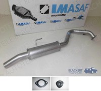 Imasaf ESD Auspuff Endtopf + Anbauteile für Opel Frontera B 3.2 V6 151KW 5TüRer