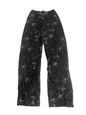 Zara straight-leg beaded sequin trousers Black Size S
