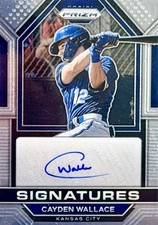 2023 Prizm Cayden Wallace Rookie Auto Signatures Kansas City Royals #SIG-CW