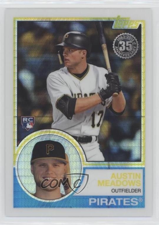 2018 Topps Silver Pack 1983 Design Chrome Update Series Austin Meadows #109 00gy